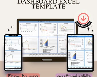 Plantilla de Excel para el panel de métricas de SaaS: monitoree y optimice el rendimiento de su negocio