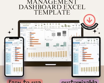 Plantilla de Excel para el panel de control de gestión de recursos humanos definitivo / Análisis de empleados y recursos humanos