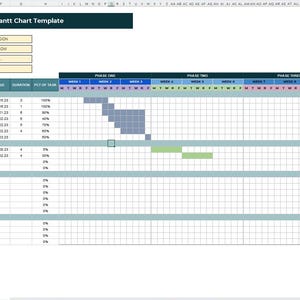 Comprehensive Medical Gantt Chart Template for Project Planning - Etsy