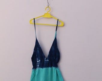 Handmade Tie-Dye Maxi Dress – Boho Beach Cover-Up