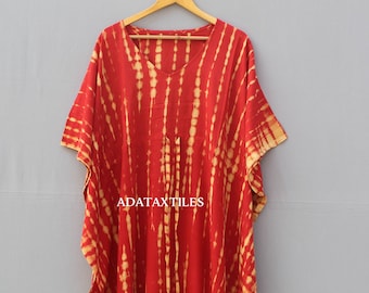 Handgefertigter Batik Kaftan: Boho Loungewear Kleid