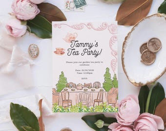 Garden Tea Party Invitation