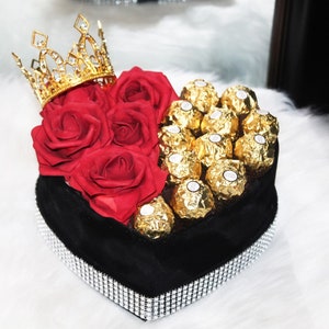 Exclusive Black Rectangular BAE Flower Box With Liners and Foams
