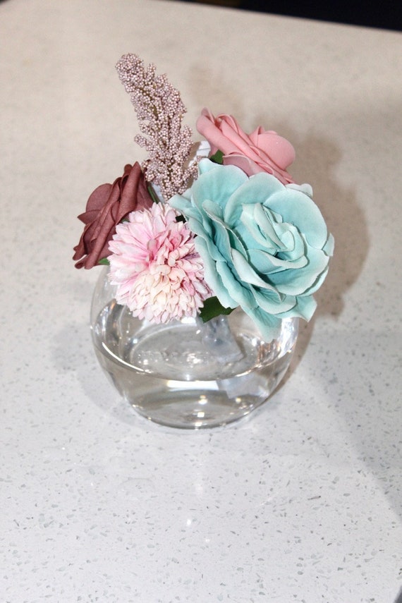 DEMIUKO 4 mazzi di dalie fiori artificiali fiori di seta in champagne rose artificiali bouquet di fiori finti vasi decorativi per matrimonio festa centrotavola allestimento floreale interno esterno