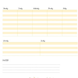 Weekly undated planner (Online)