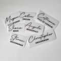 Wedding Role Vinyl Decal ~ Wedding Stickers ~ Prosecco Glass Decal ~ Wedding Decor ~ Bridesmaid Gift ~ Maid of Honour Gift ~ Groomsman Gift product logo
