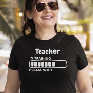Empowering Educators: Teacher in Training Please Wait  T-Shirt with Loading Education Enthusiast T-Shirt Learning to Teach Student Apparel
