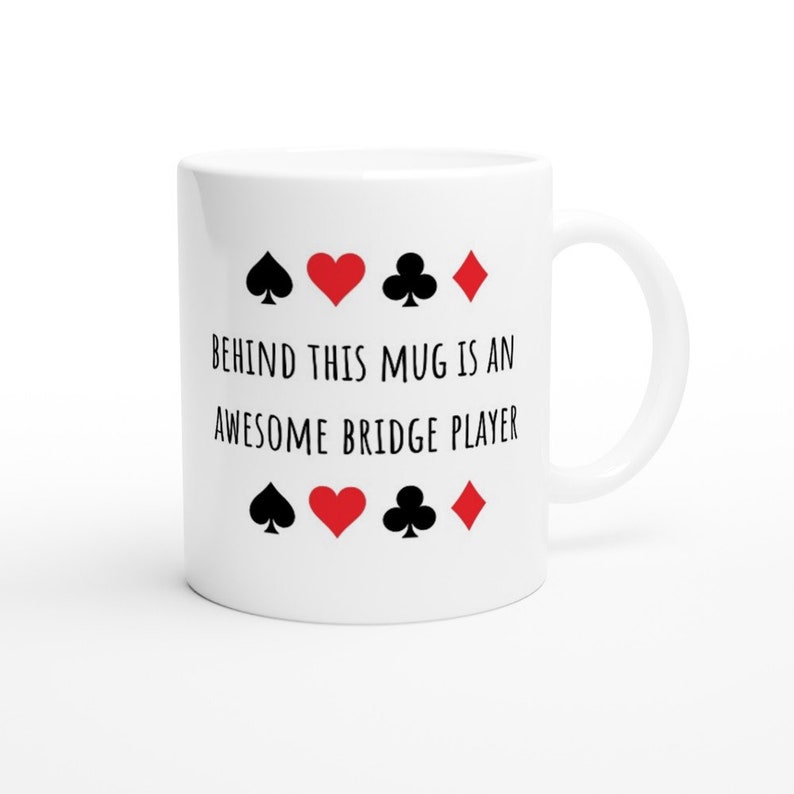 Get Your Bridge Game On with Our Awesome Bridge Player Mug – "Behind this mug is an Awesome Bridge Player" Perfect for Card Enthusiasts! image 8