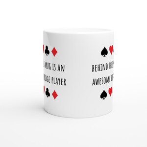 Get Your Bridge Game On with Our Awesome Bridge Player Mug – "Behind this mug is an Awesome Bridge Player" Perfect for Card Enthusiasts! image 10