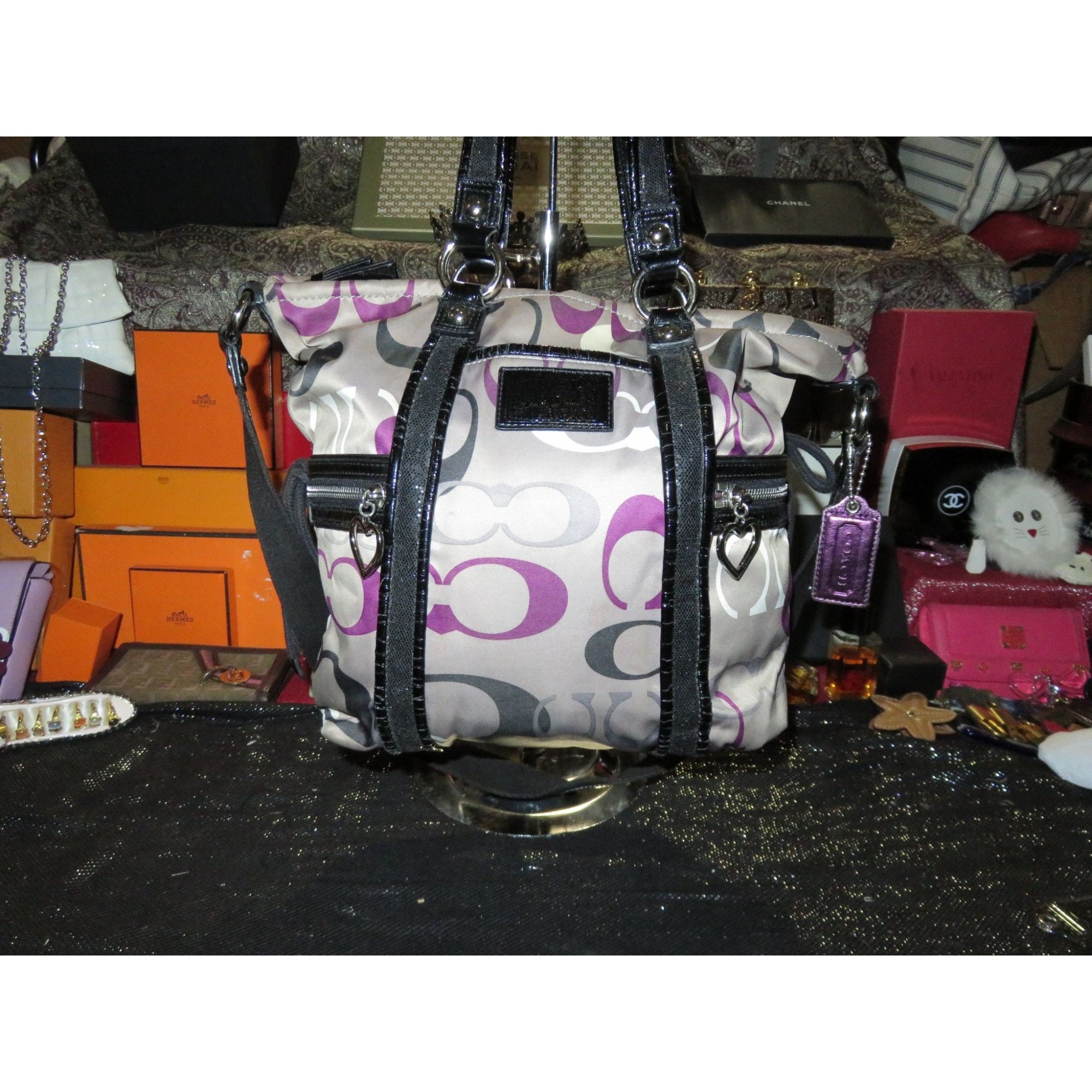 Coach Poppy Pop C Glam Shoulder Bag Pocket Tote 15293 Rare Limited Edition  | eBay