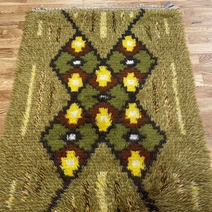 Retro Swedish Ryamatta - &#39;Space Invaders&#39;