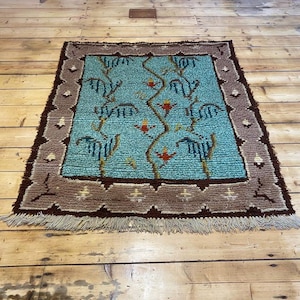 Antique Finnish Rya Rug – Unto Ivaska