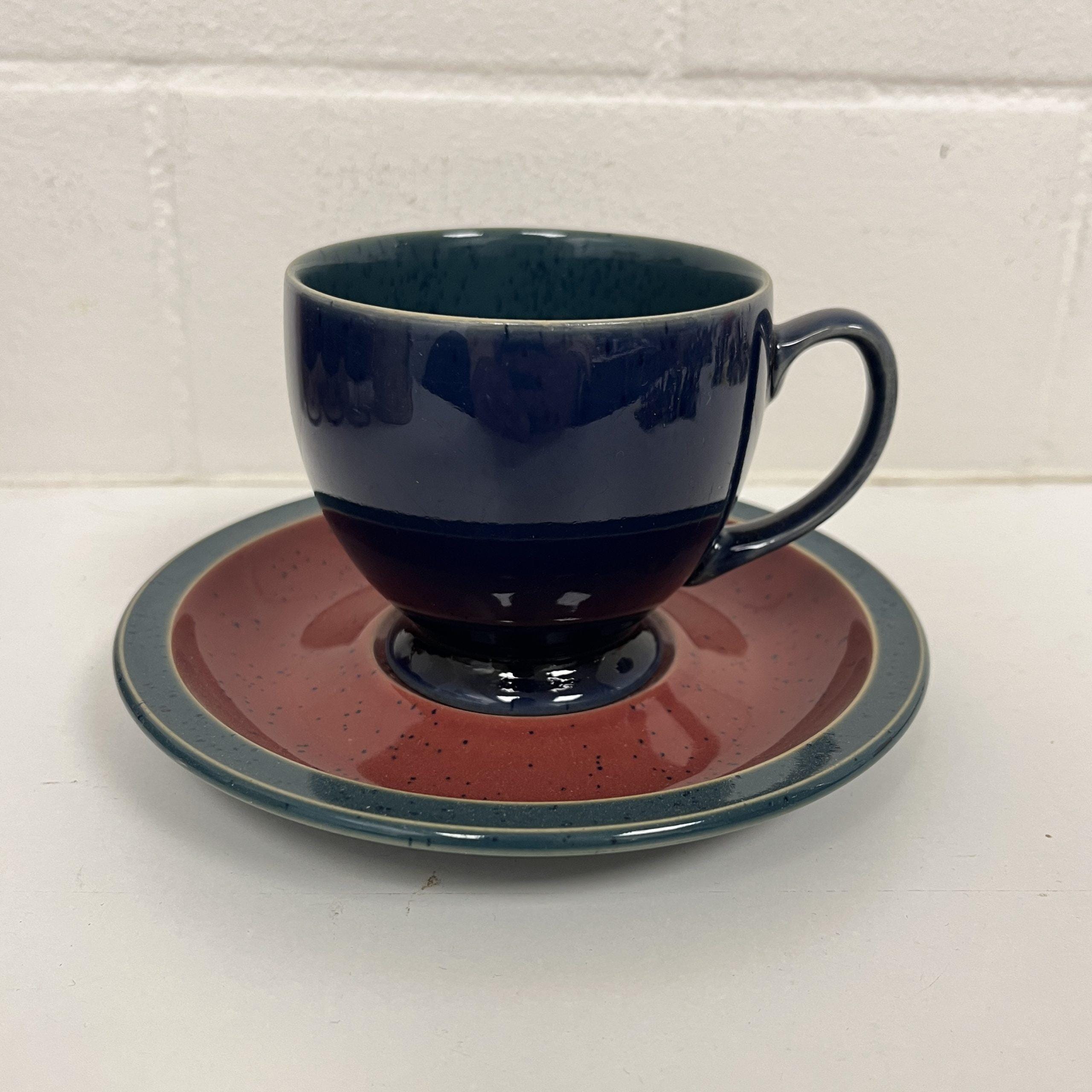 キッチン、台所用品 Denby-Langley ハーレクイン レッド ブルー パスタ