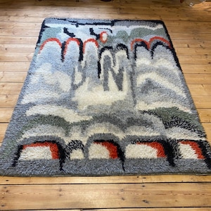 Retro Finnish Rya Rug – Bergy