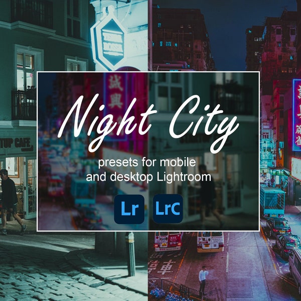 10 Lightroom Presets, Mobile Presets, Desktop Presets, Night Photography, Photo Editing, Cinematic Presets, Luxury Presets, DNG Presets