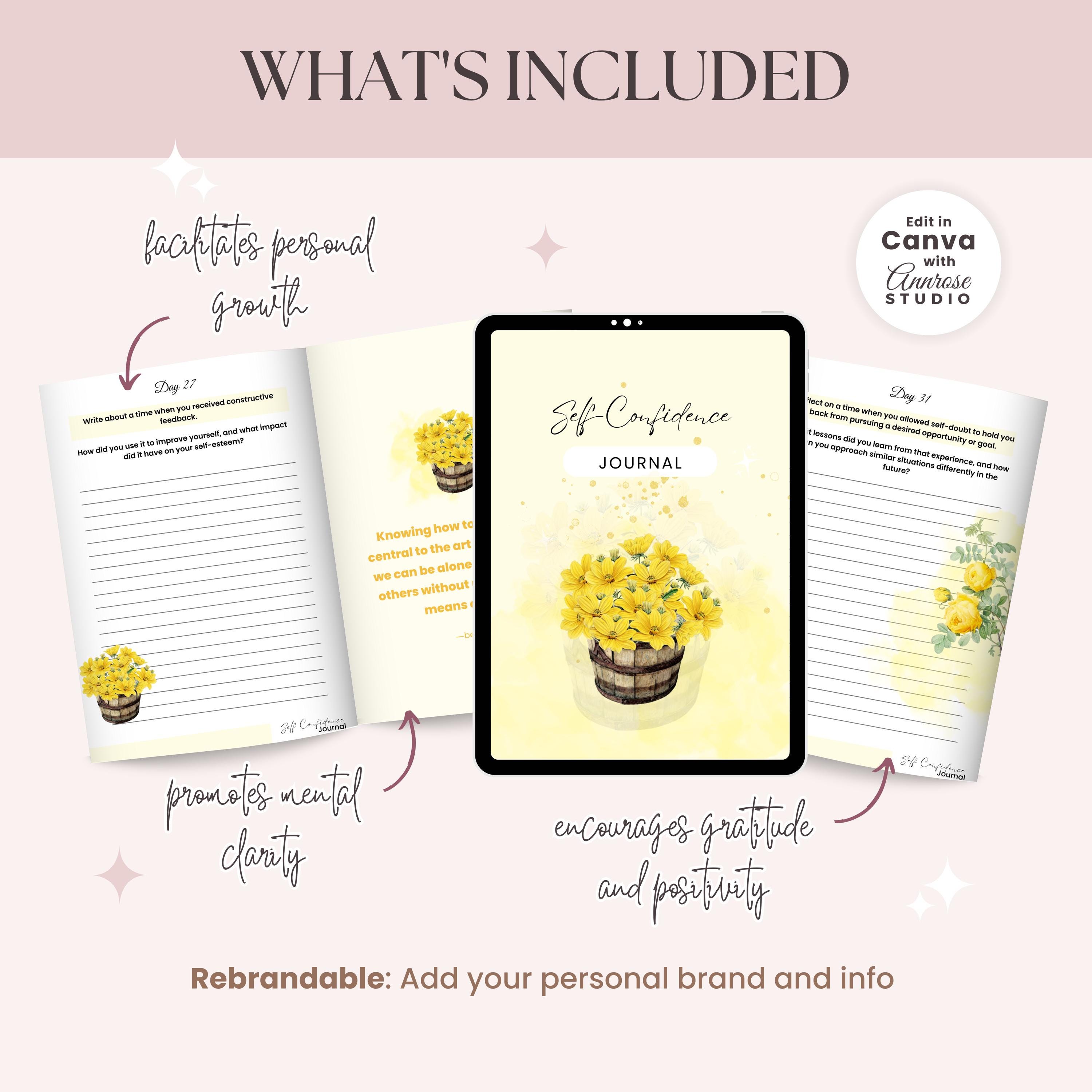 Self Confidence Coaching Worksheet | Done for You Workbook | Brandable ...
