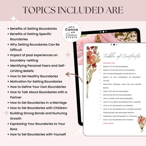 PLR/MRR Ebook Boundaries | Done for You Course | Life Coaching Tools ...