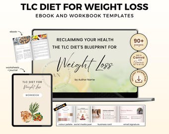 TLC Diet Weight Loss Ebook & Workbook | Canva Template (PLR/MRR)