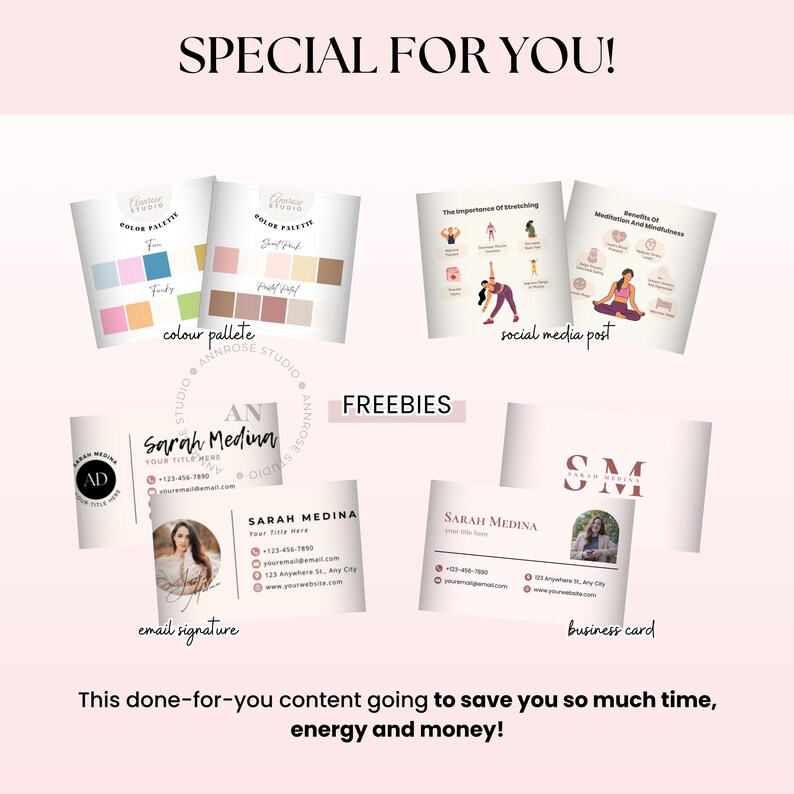Done For You Fitness Mindset Ebook, Journal, Worksheet, Life Coaching Tools, Brandable Health Coaching Resources for Life Coach, Health and Wellness Course, Lead Magnet Template, PLR/MRR Ebook, Editable Canva Template, Course Creator Bundle