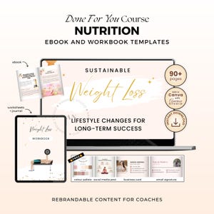 Weight Loss Coaching Program | PLR/MRR Canva Template, Ebook, Journal
