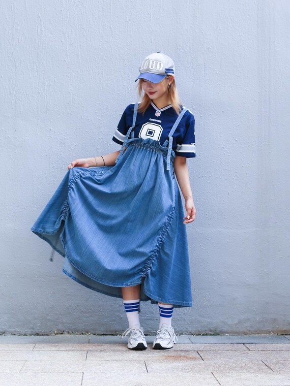 Midwest Supply Light Weight Denim Two Ways Skirt / Dress - Etsy UK