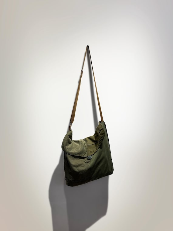 First Edition Vintage Military Remade Patchwork Messenger
