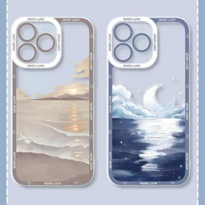 Scenic phone case|Oil painting phone case|Van Gogh phone case|Night View|Beach||iPhone 14 13 12 Case|iPhone 11 case|iphone XR X XS case