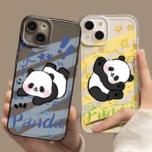 Phone Case Panda Waterproof Bear Cover Bubu Accessories Dudu  Compatible with iPhone 15 14 13 Pro Max 12 11 X Xs Xr 8 7 6 6s Mini Plus :  Cell Phones & Accessories
