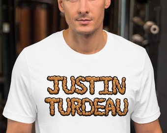 Justin Trudeau (Turdeau) Funny Parody T-Shirt – Political Satire Tee, Protest Shirt, Crude Gag Gift for Canadians and Anti-Trudeau Critics