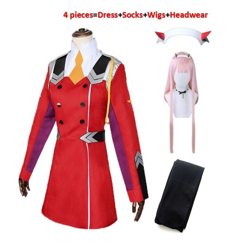 Anime Cosplay Zero Two Darling in the Franxx Kawaii Full Etsy