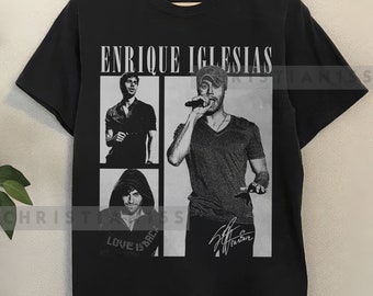 Enrique Iglesias World Tour 2023 Merch, Vintage Album The Trilogy Tour 2023  Tickets Tee, Enrique Iglesias Pitbull Ricky Martin T Shirt - teejeep