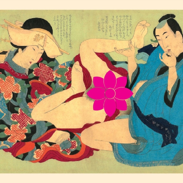 Gravures sur bois japonaises Shunga