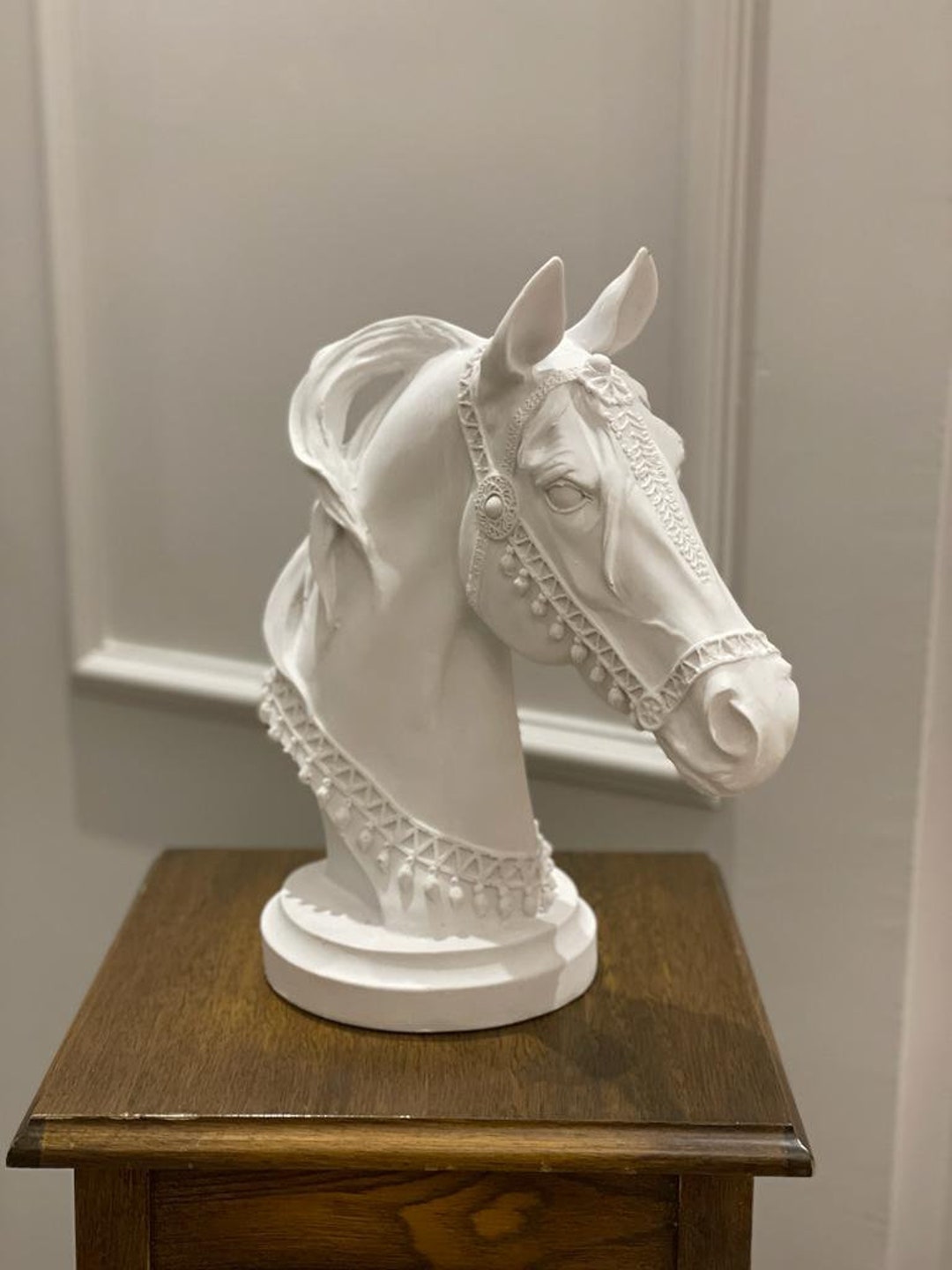 Vintage Horse Statue Horse Head Bust Statue 13 Inches 32 Cm Etsy