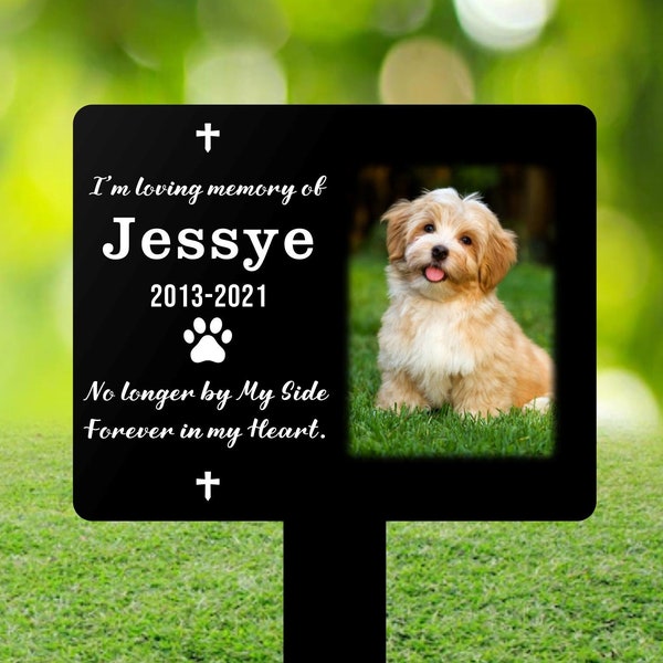 Pet Memorial Gifts | Custom Pet Grave Marker | Dog Cat Sympathy Plaque Stake | Custom Pet Gifts for Memorial