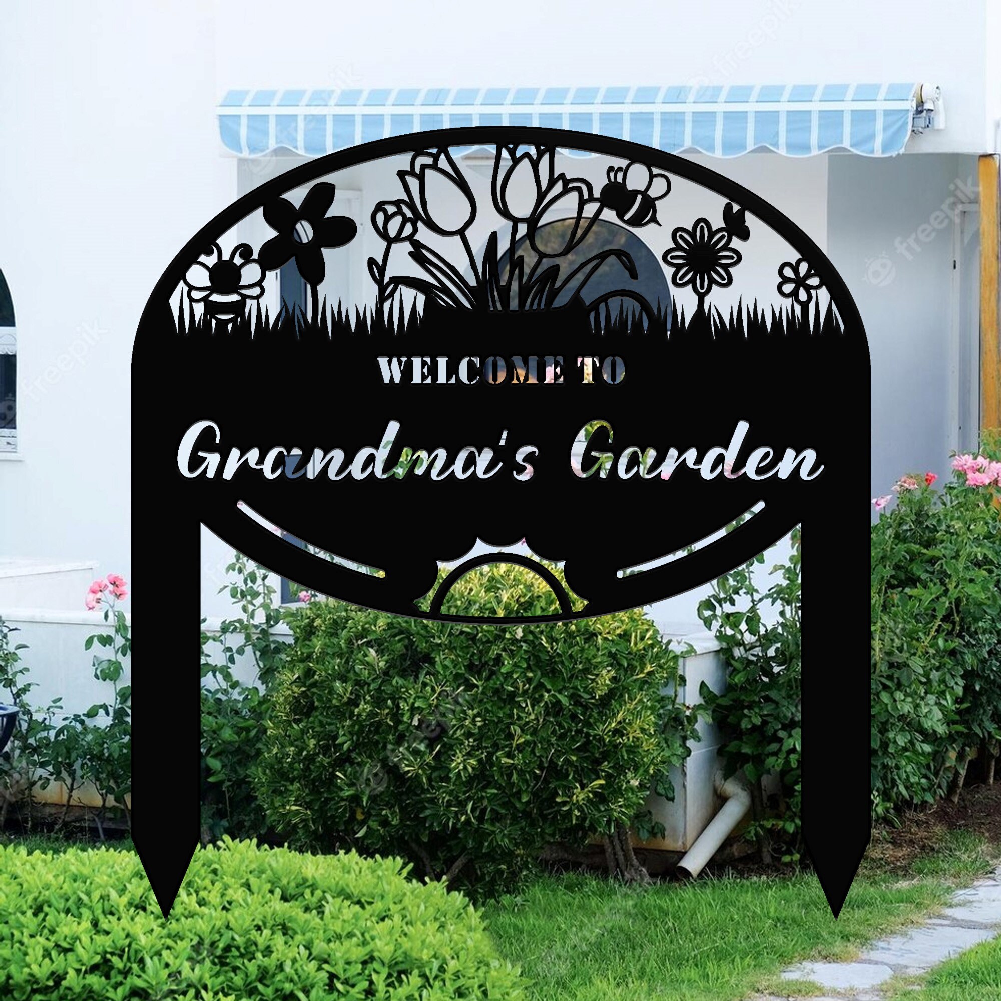 Personalized Garden Sign With Stakes, Custom Garden Signs, Gift for