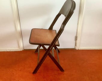 Sedia pieghevole - Metà secolo - Vintage