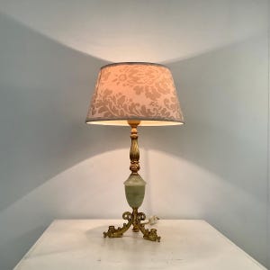 Table Lamp - Gold-colored and marble - Vintage Lighting