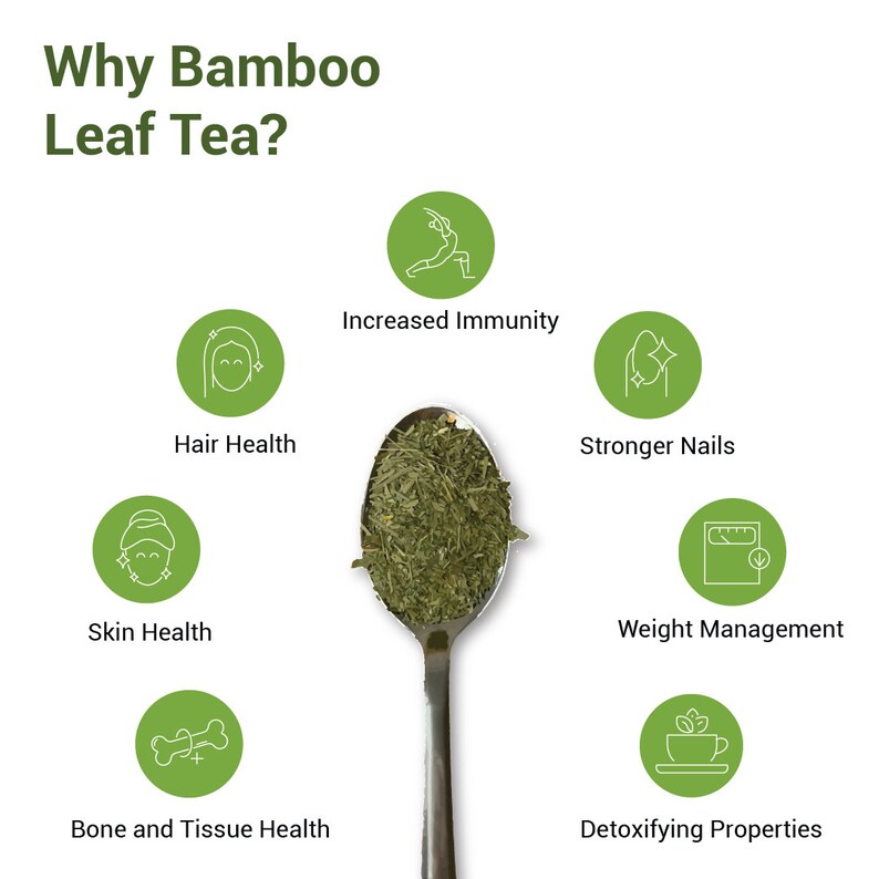 Bambuttva Bamboo Leaf Tea 100g Organic High in Silica Loose Leaf