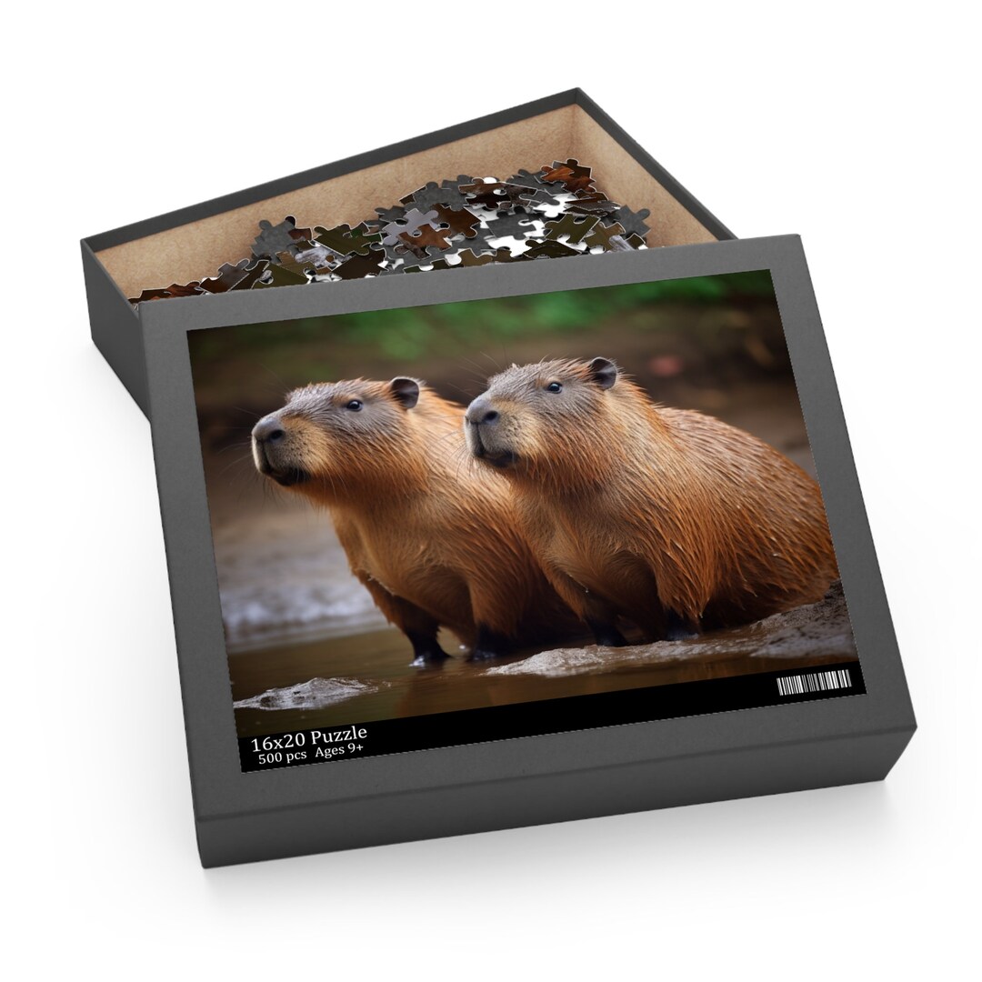 Capybara Jigsaw Puzzle 120, 252, 500-piece - Etsy