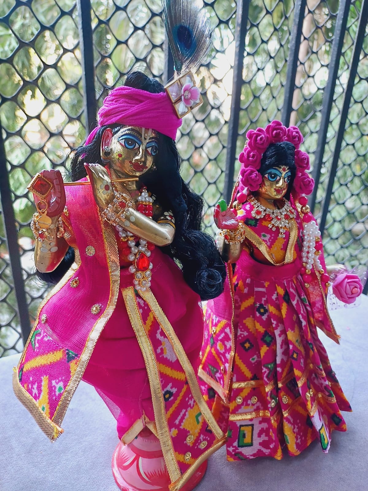 Patola poshak for radha krishna / thakurji / yugal sarkar