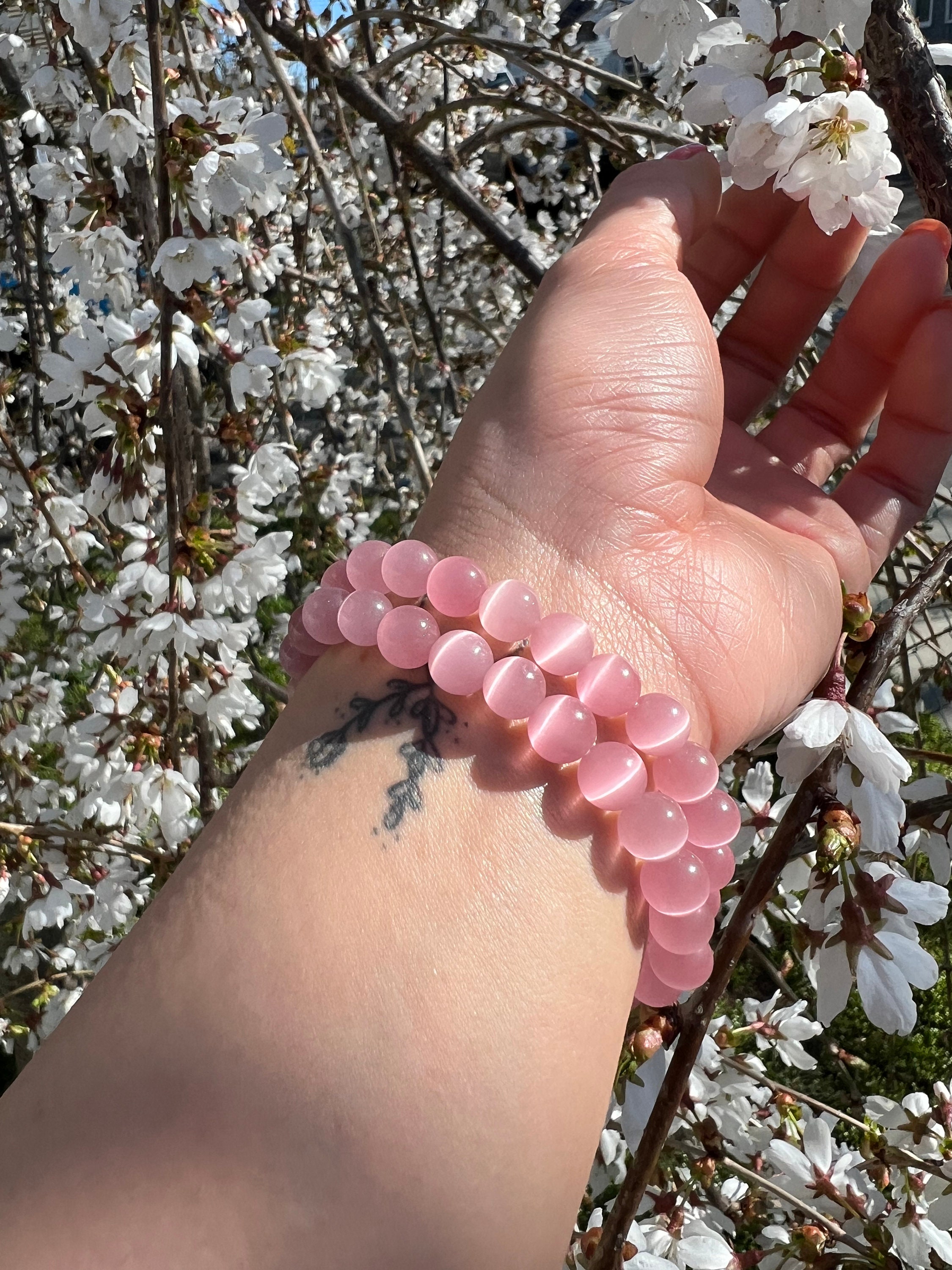pink crystal bracelet