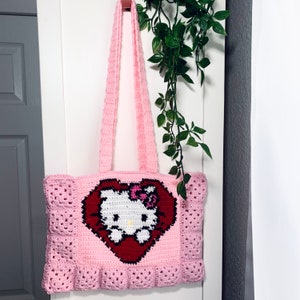 Sanrio Hello Kitty Messenger Bag : Mosaic Pattern School