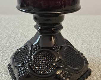 Avon Ruby Red 1876 Cape Cod Collection - Hurricane Pedestal Base/Candleholder - awesome condition