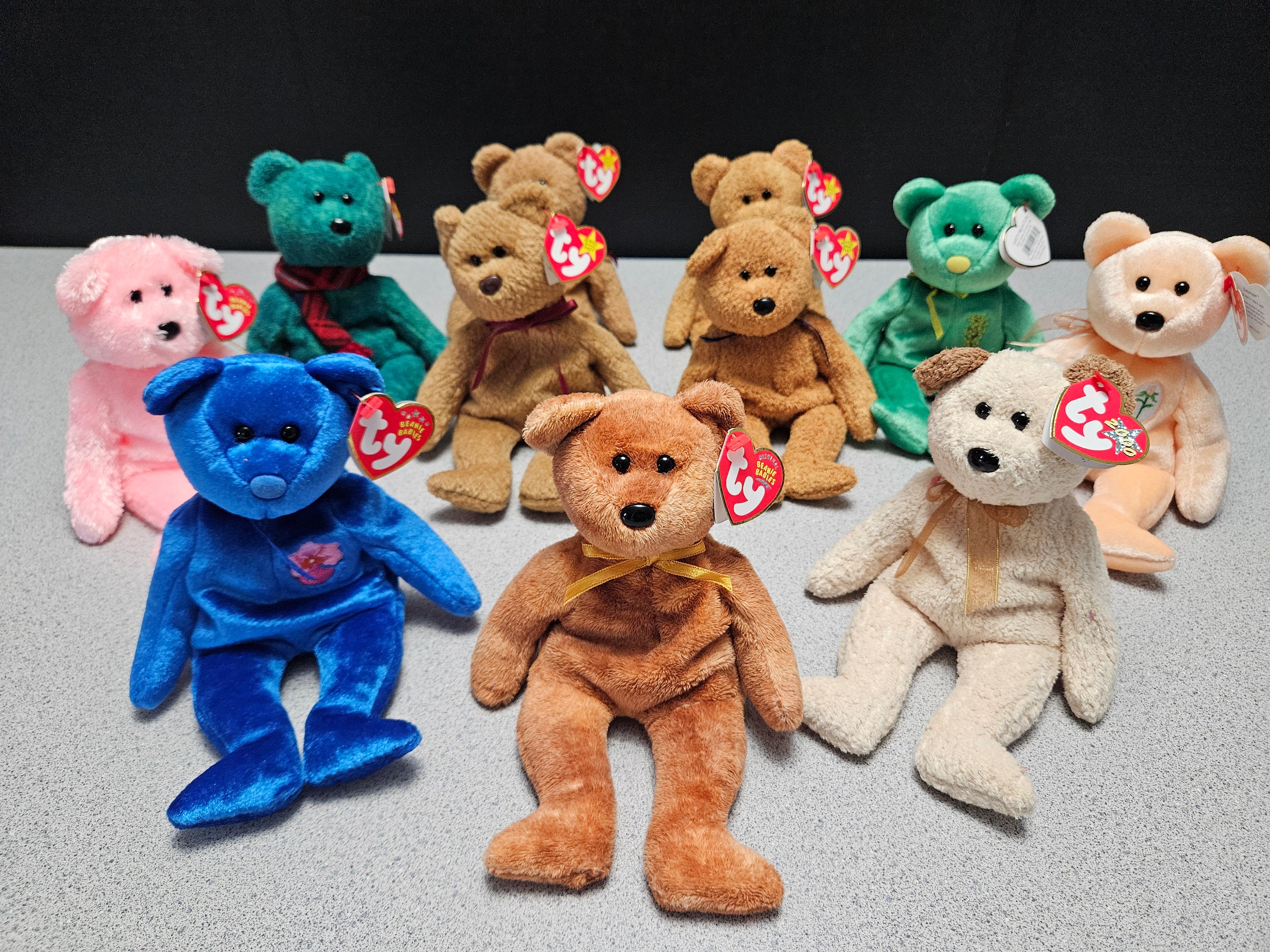Ty Beanie Babies 12体セット TY Beanie Babies - Complete Set of 12 Zodiac Animals, Mint
