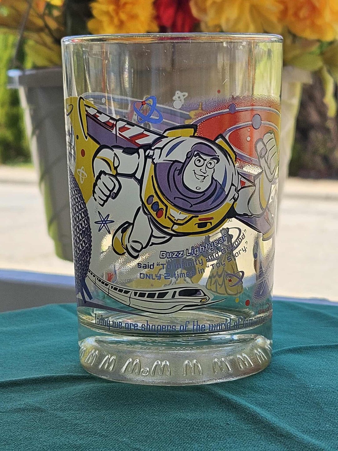 Vintage Disney 100 Years of Magic Glass Tumbler - Buzz Lightyear - 5