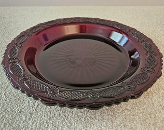 Avon Ruby Red 1876 Cape Cod Collection - Pie Plate 11" round x 1.5" T
