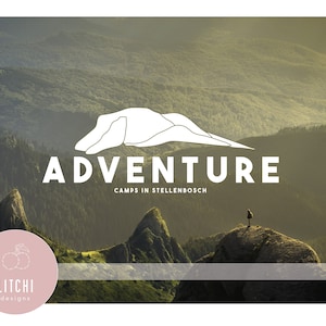 Premade Logo Design, Mountain Logo, Landscape Logo, Travel Logo, Photography Logo and Watermark, Customized Logo, Brand Set, Photologo
