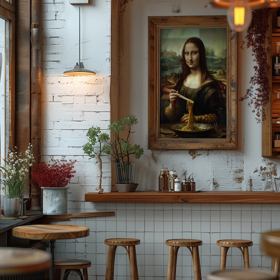 Tableau De La Joconde - Décorations Vintage Humoristiques Fantaisistes