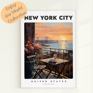 New York Print, New York City Poster, New York Wall Art, NYC Prints, Housewarming Gift, , New York Travel Poster, New York Home Decor