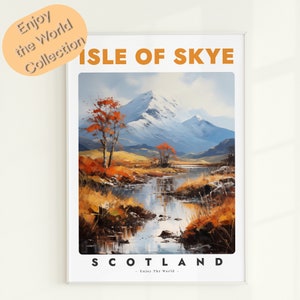 Isle of Skye Poster, Isle of Skye Print, Isle of Skye Wall Decor, Scotland Wall Art, Isle of Skye Travel Gift, Scotland Travel Poster